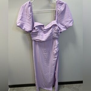 “That’s So Fetch” purple mid length dress, size 6